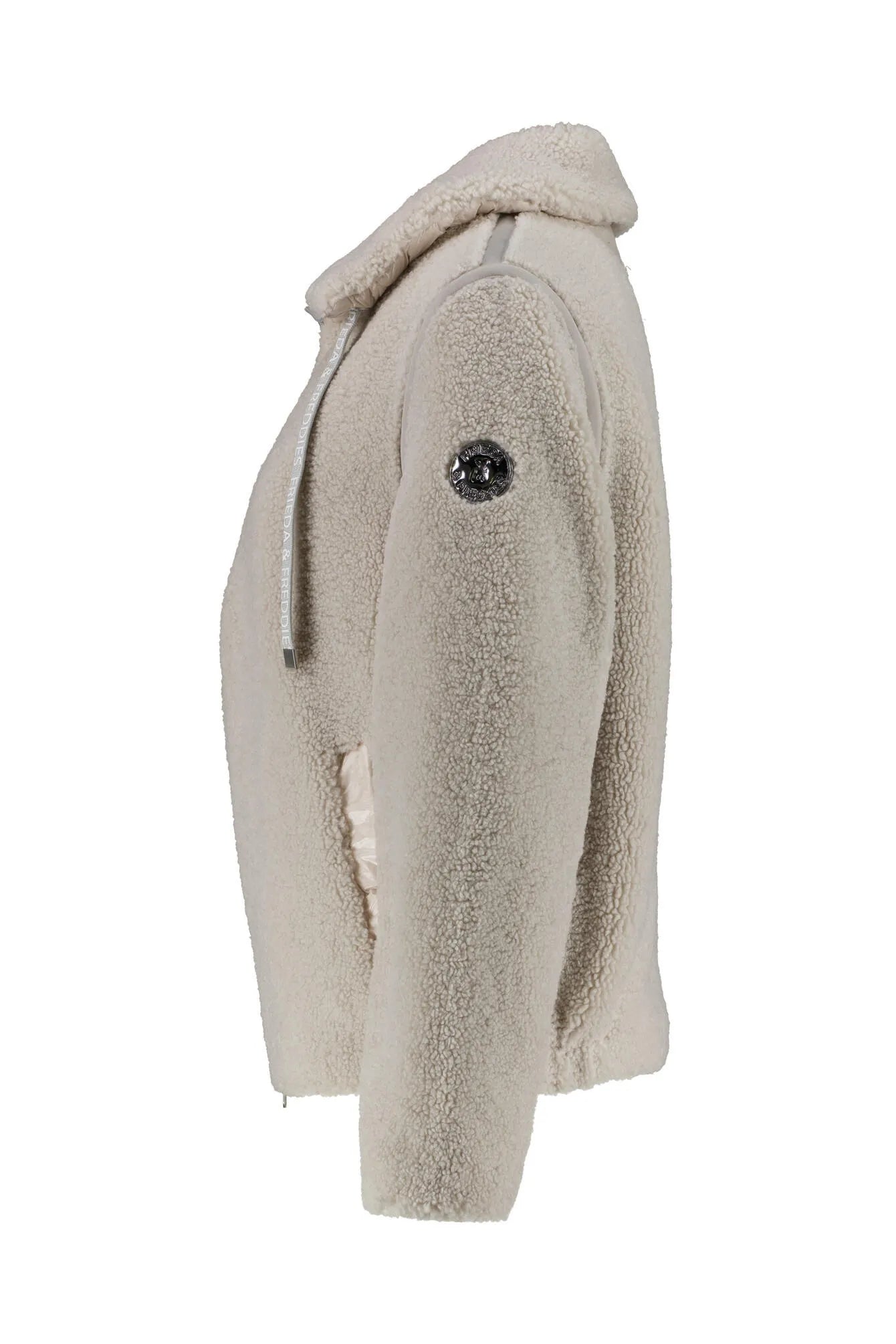 Teddyjacke mit aufliegendem Kragen