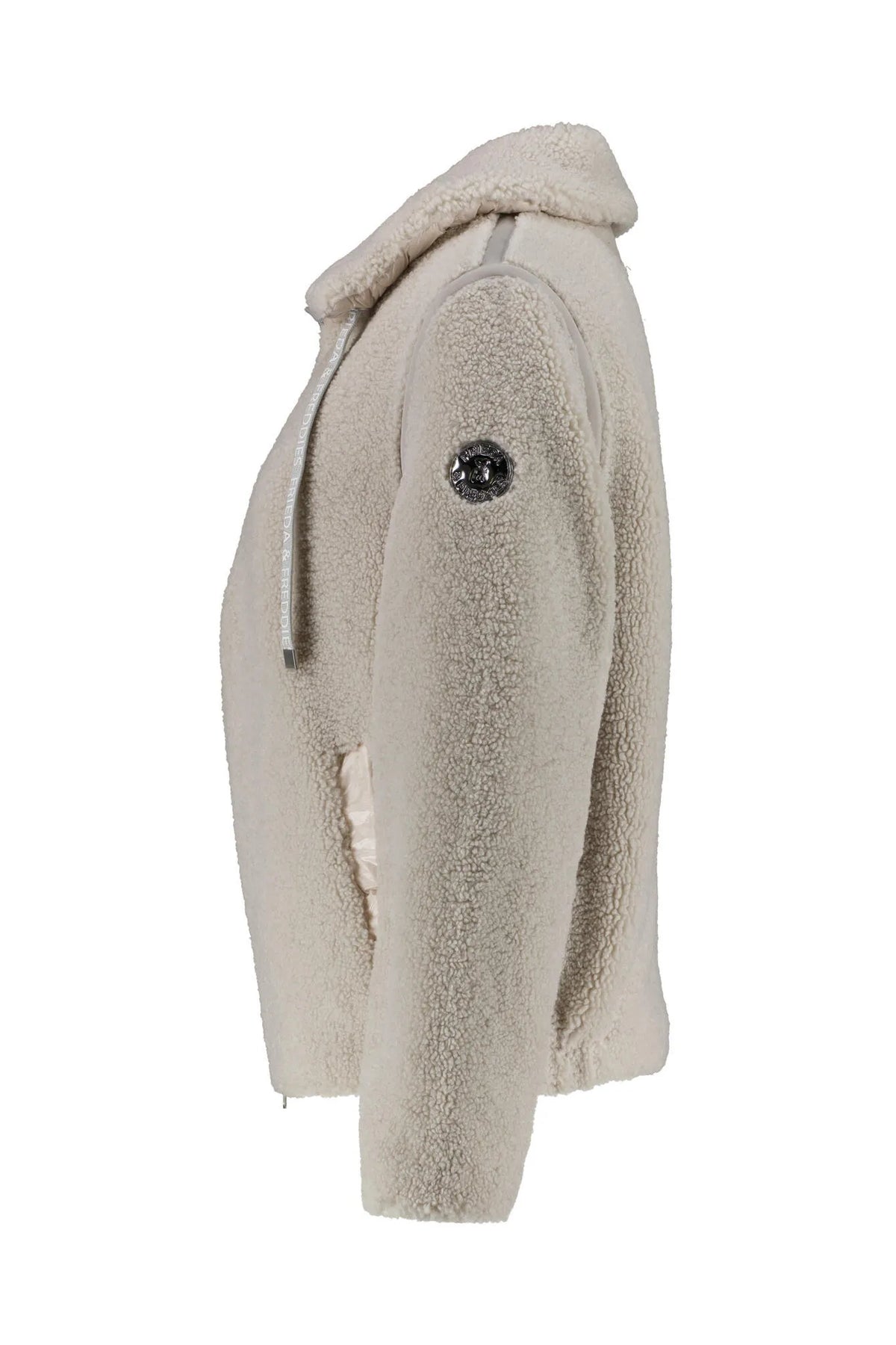 Teddyjacke mit aufliegendem Kragen