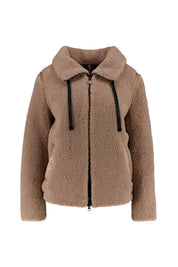 Teddyjacke mit aufliegendem Kragen