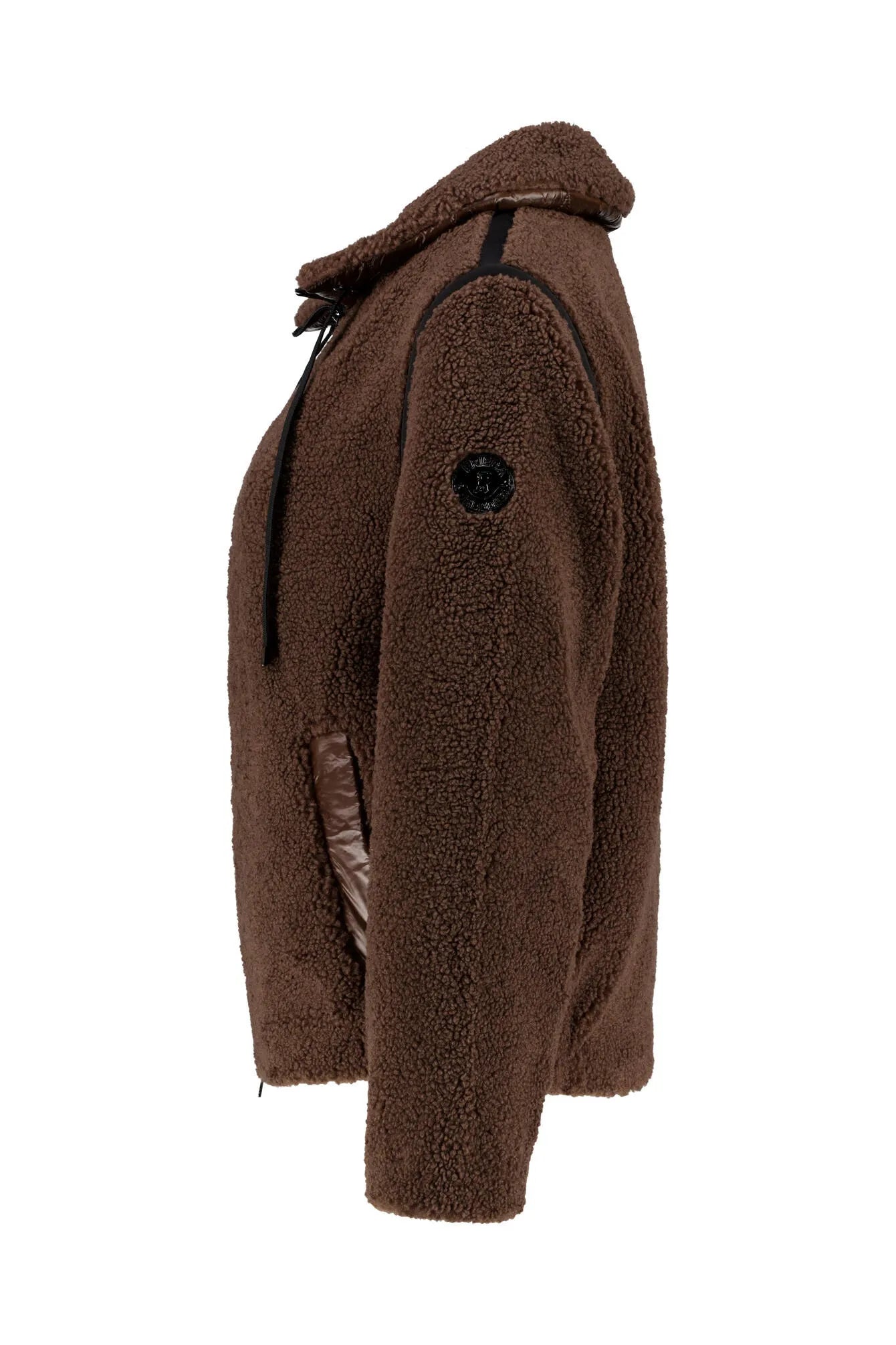 Teddyjacke mit aufliegendem Kragen