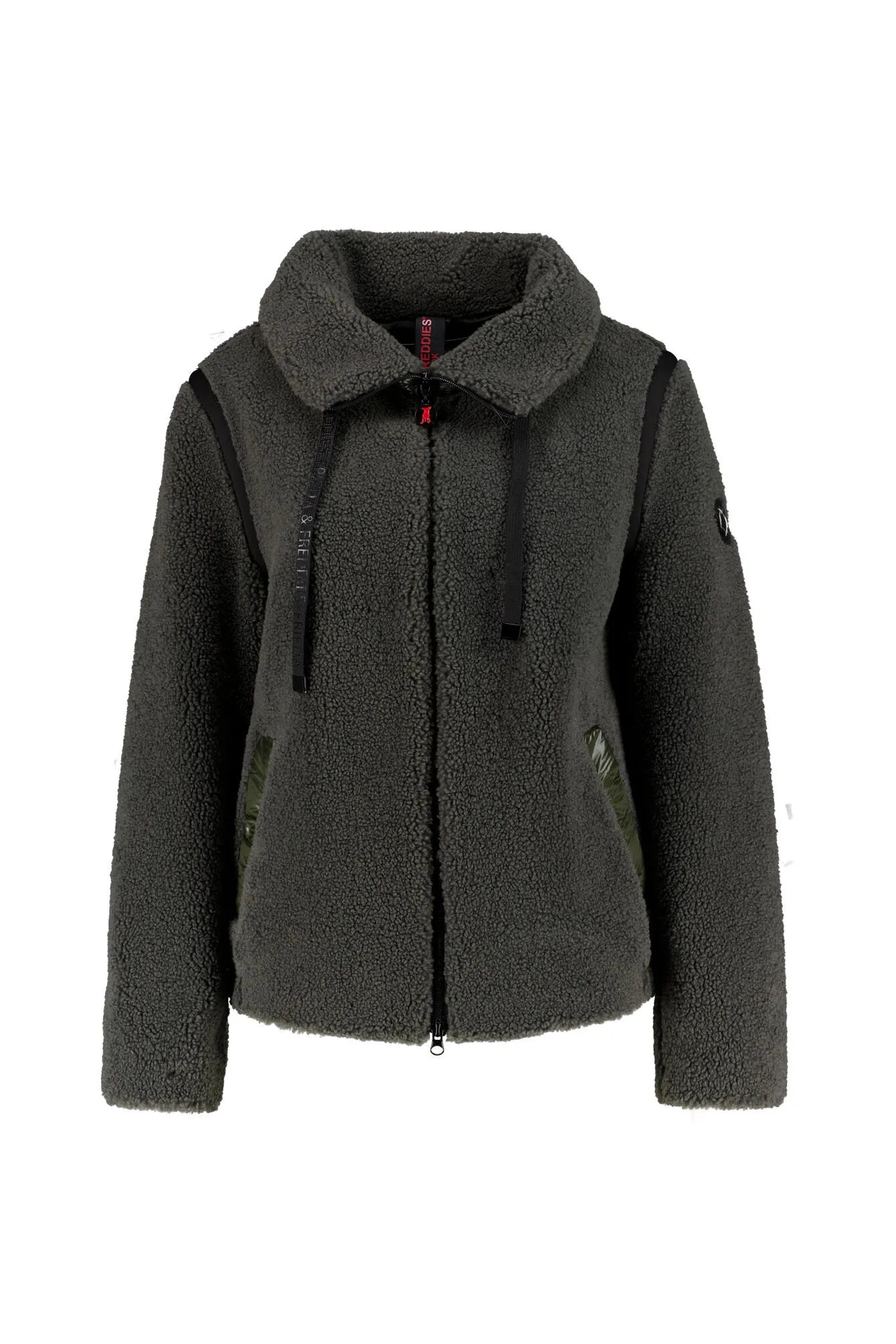 Teddyjacke mit aufliegendem Kragen