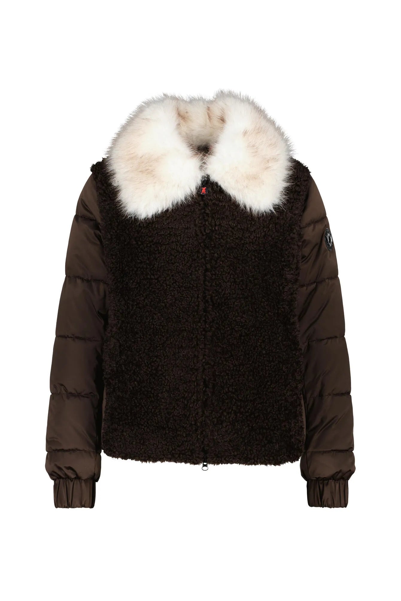 Steppjacke mit Kunstfellkragen