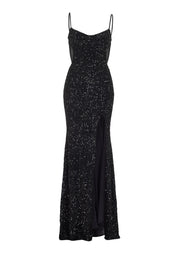 Abendkleid Maxi mit Pailletten