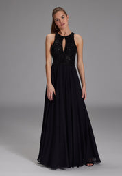 Abendkleid Maxi mit Stickerei