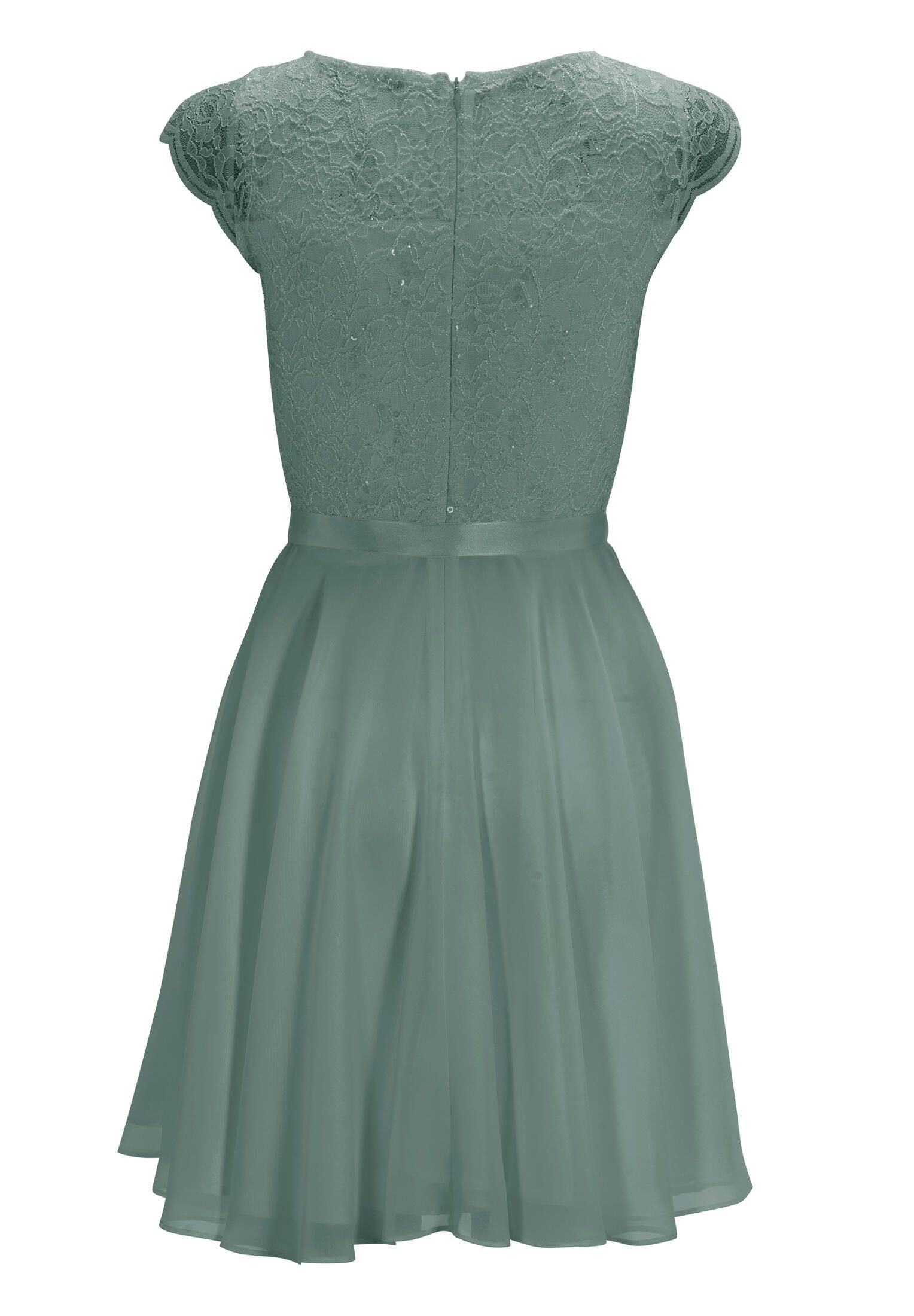 Cocktailkleid aus Spitze und Chiffon
