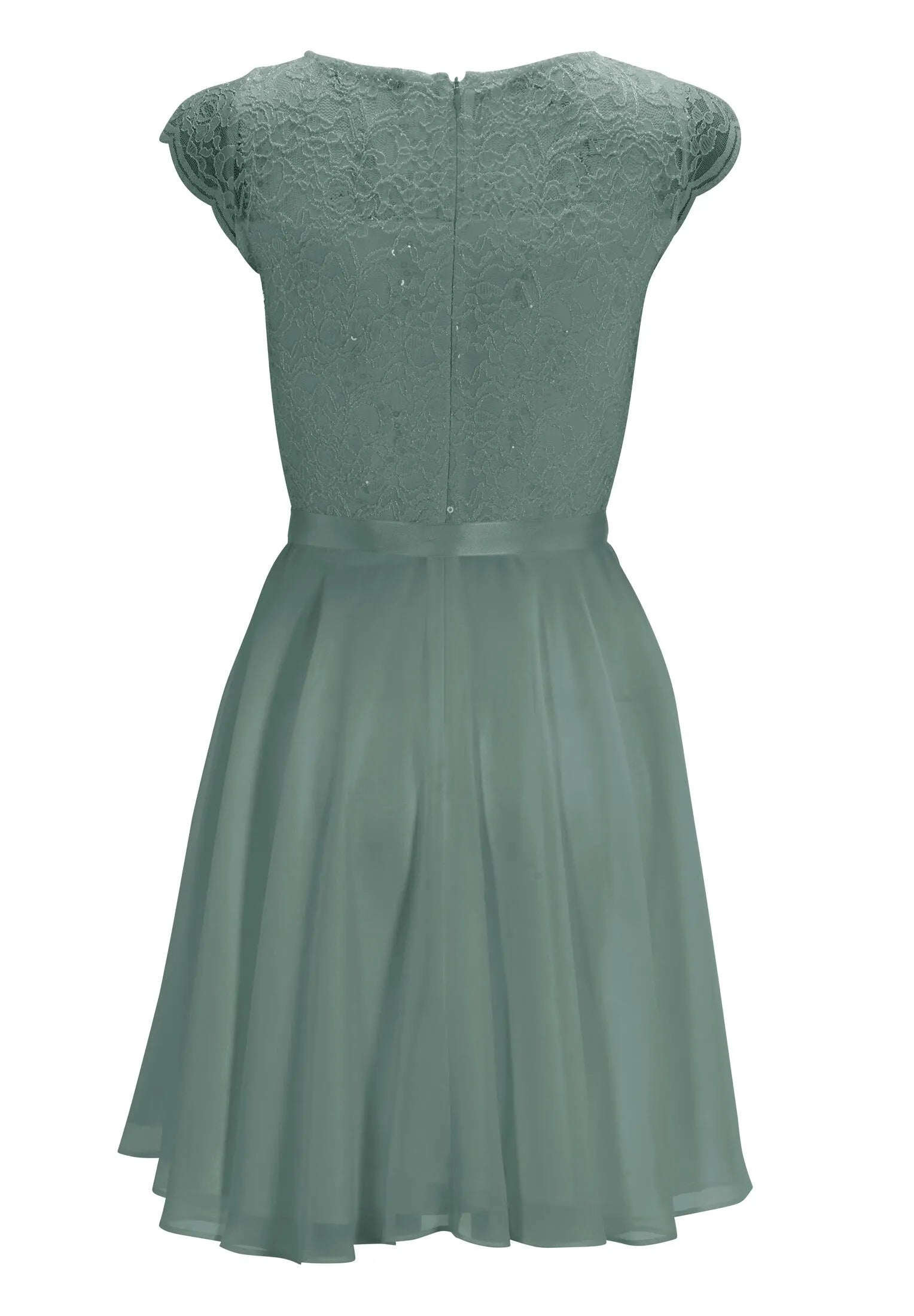 Cocktailkleid aus Spitze und Chiffon