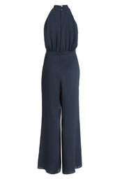 Satin-Jumpsuit mit Schluppe