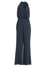 Satin-Jumpsuit mit Schluppe