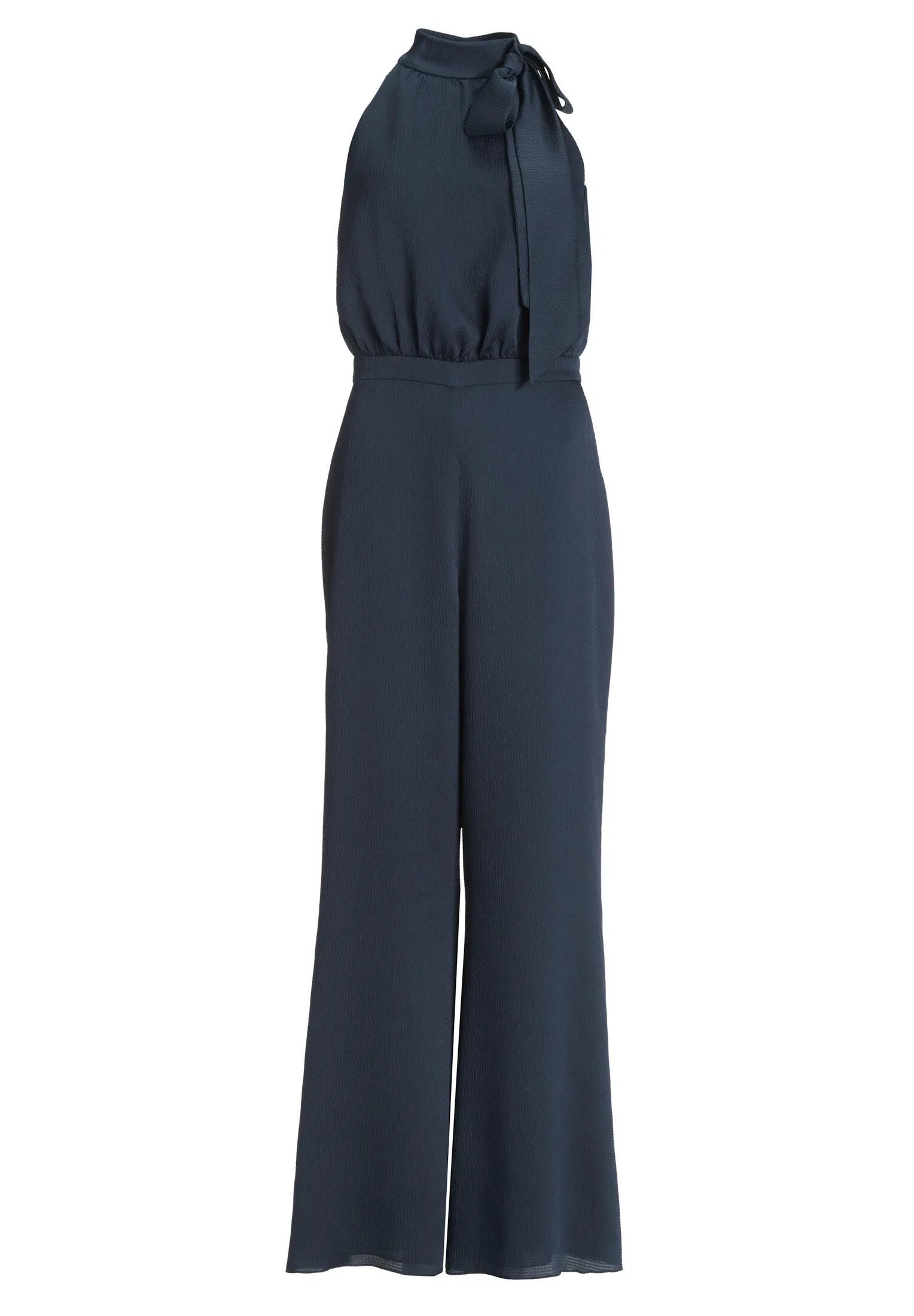 Satin-Jumpsuit mit Schluppe