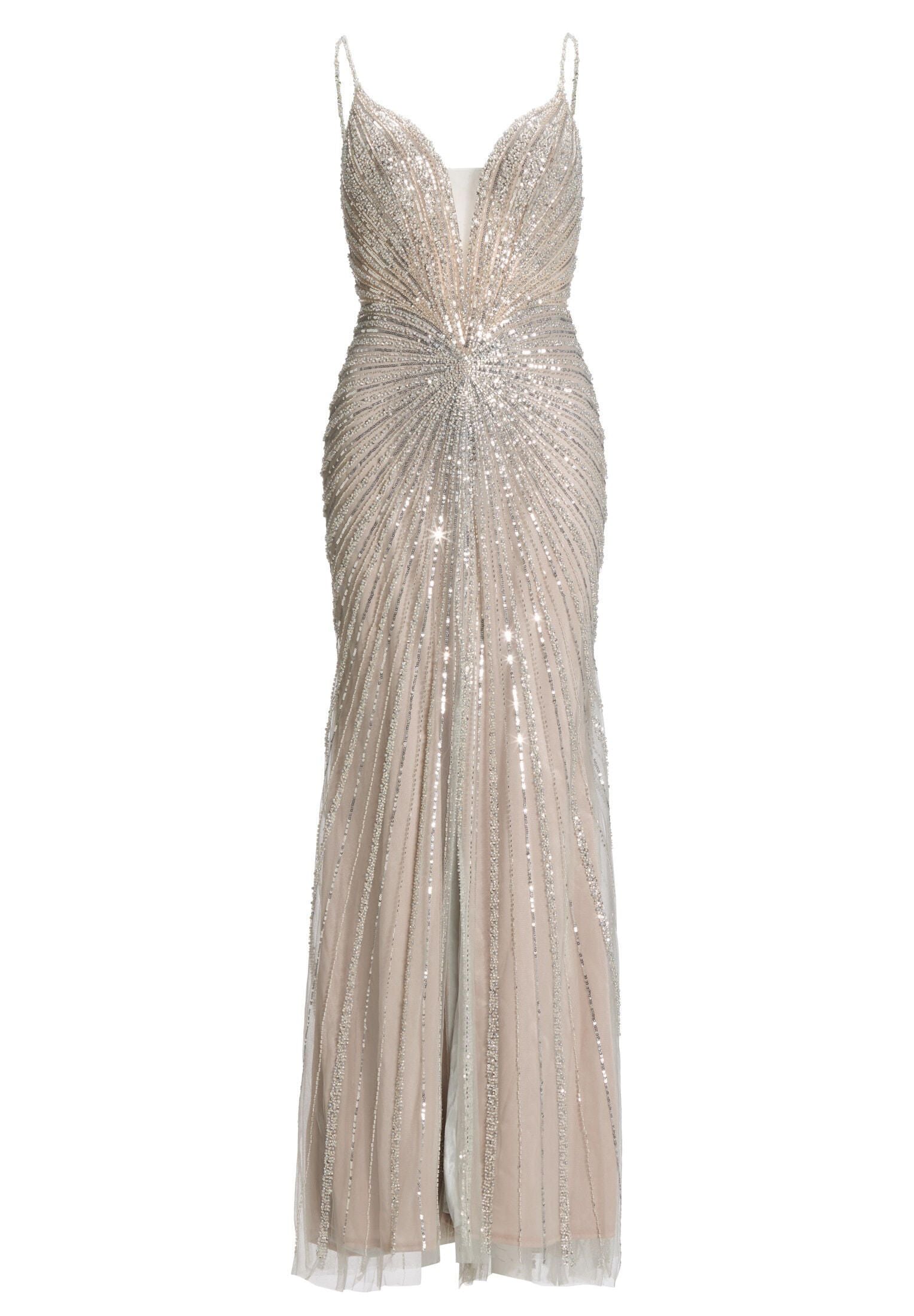 Abendkleid Maxi mit Pailletten