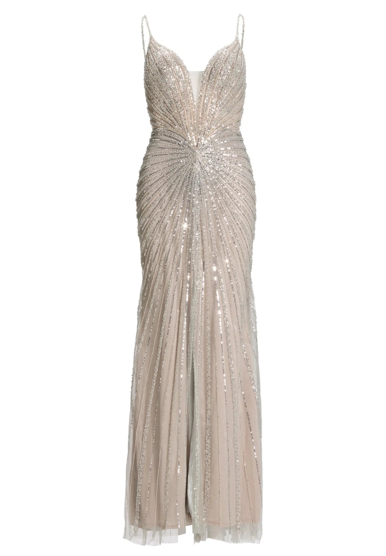 Abendkleid Maxi mit Pailletten
