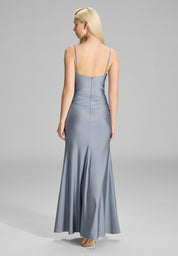 Abendkleid Maxi feinen Raffungen