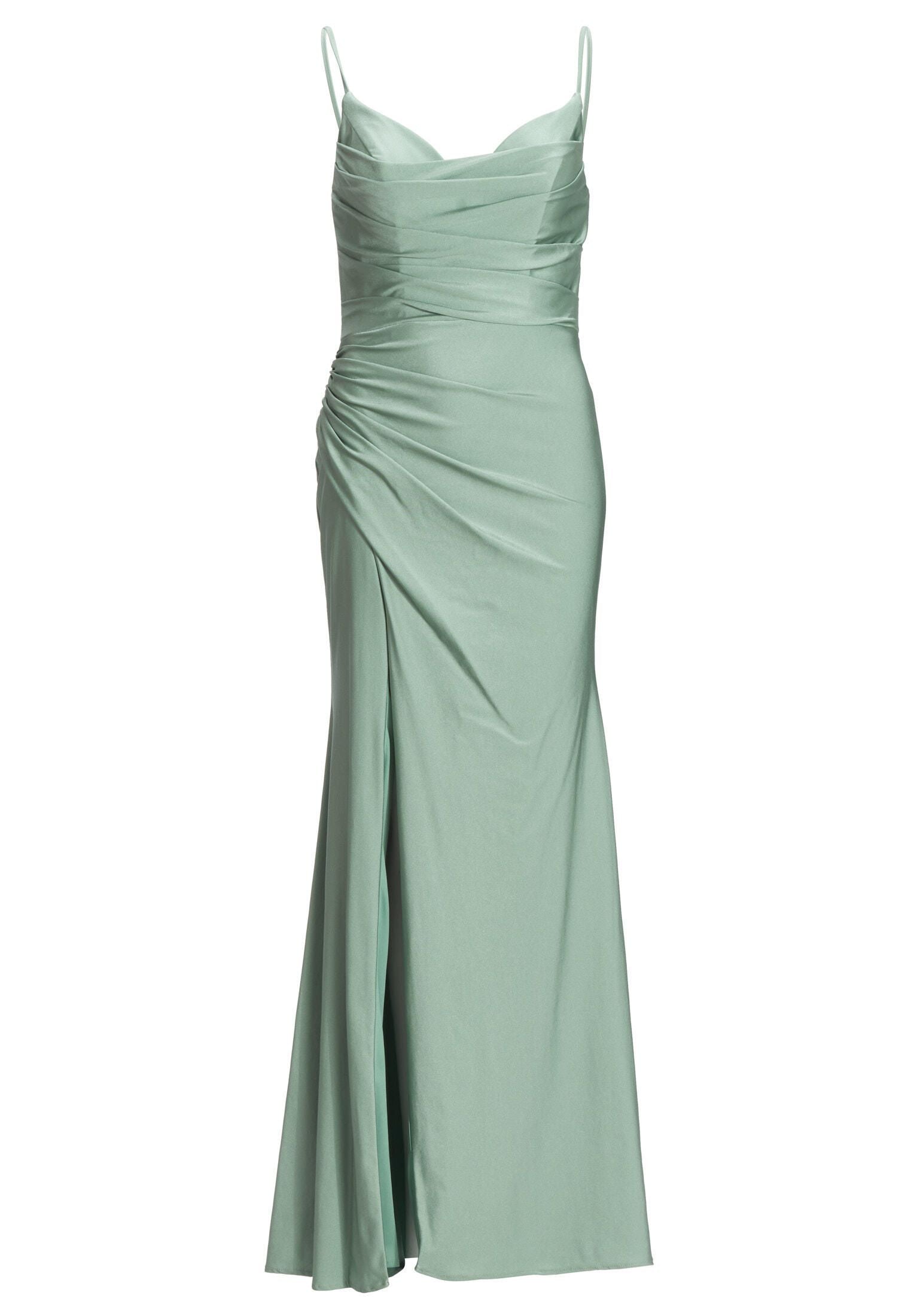 Abendkleid Maxi feinen Raffungen