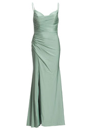 Abendkleid Maxi feinen Raffungen