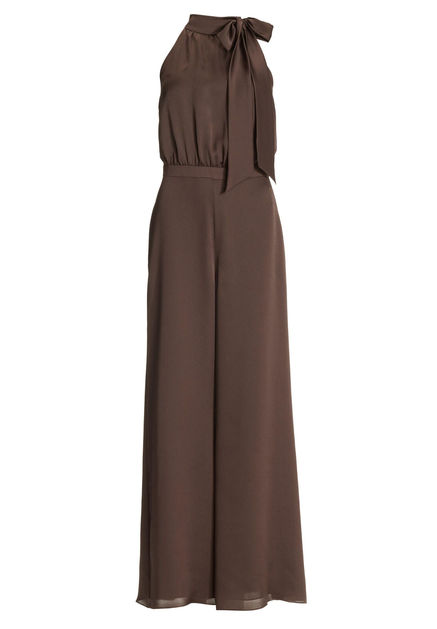Satin-Jumpsuit mit Schluppe