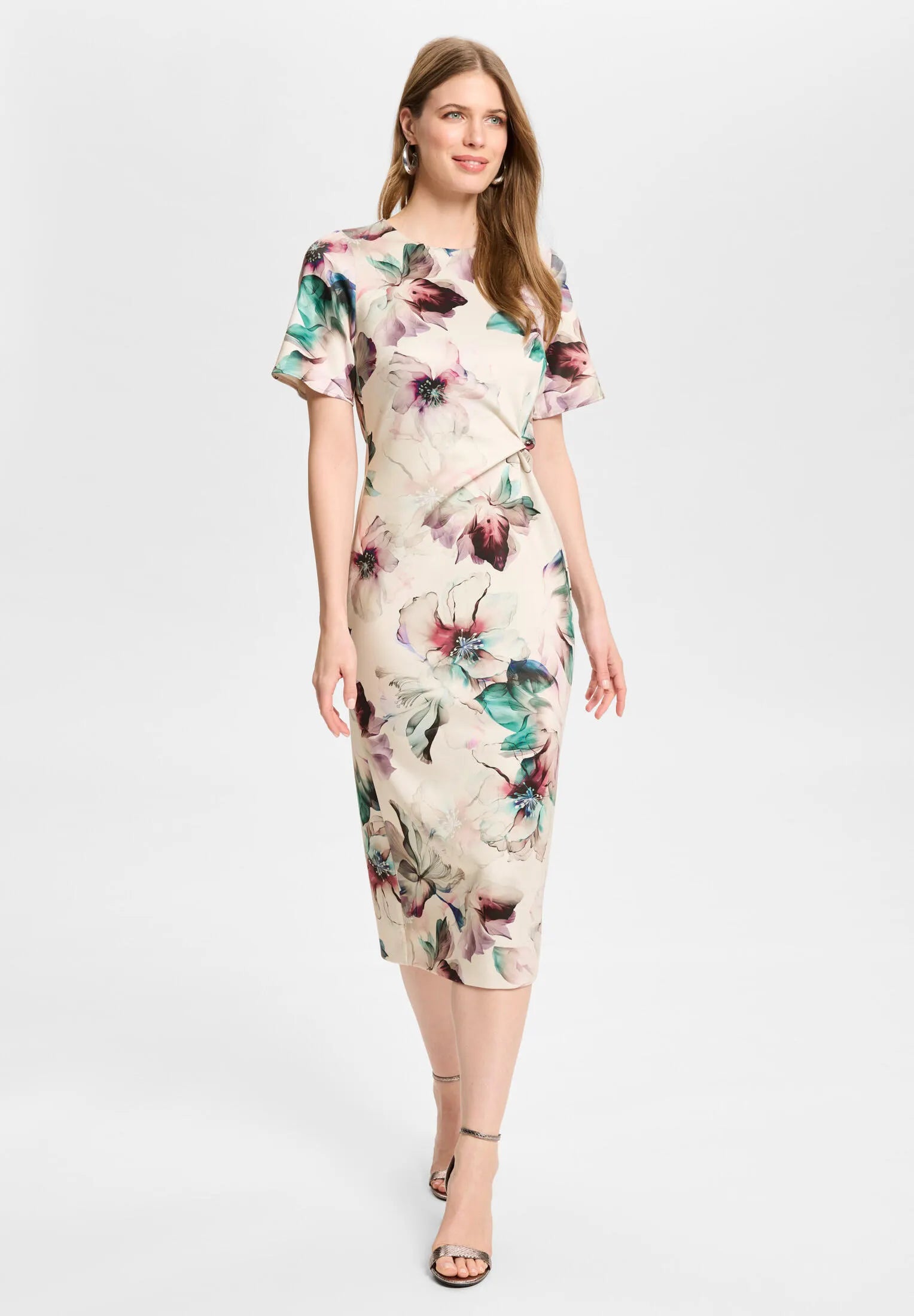 Etuikleid Midi floral