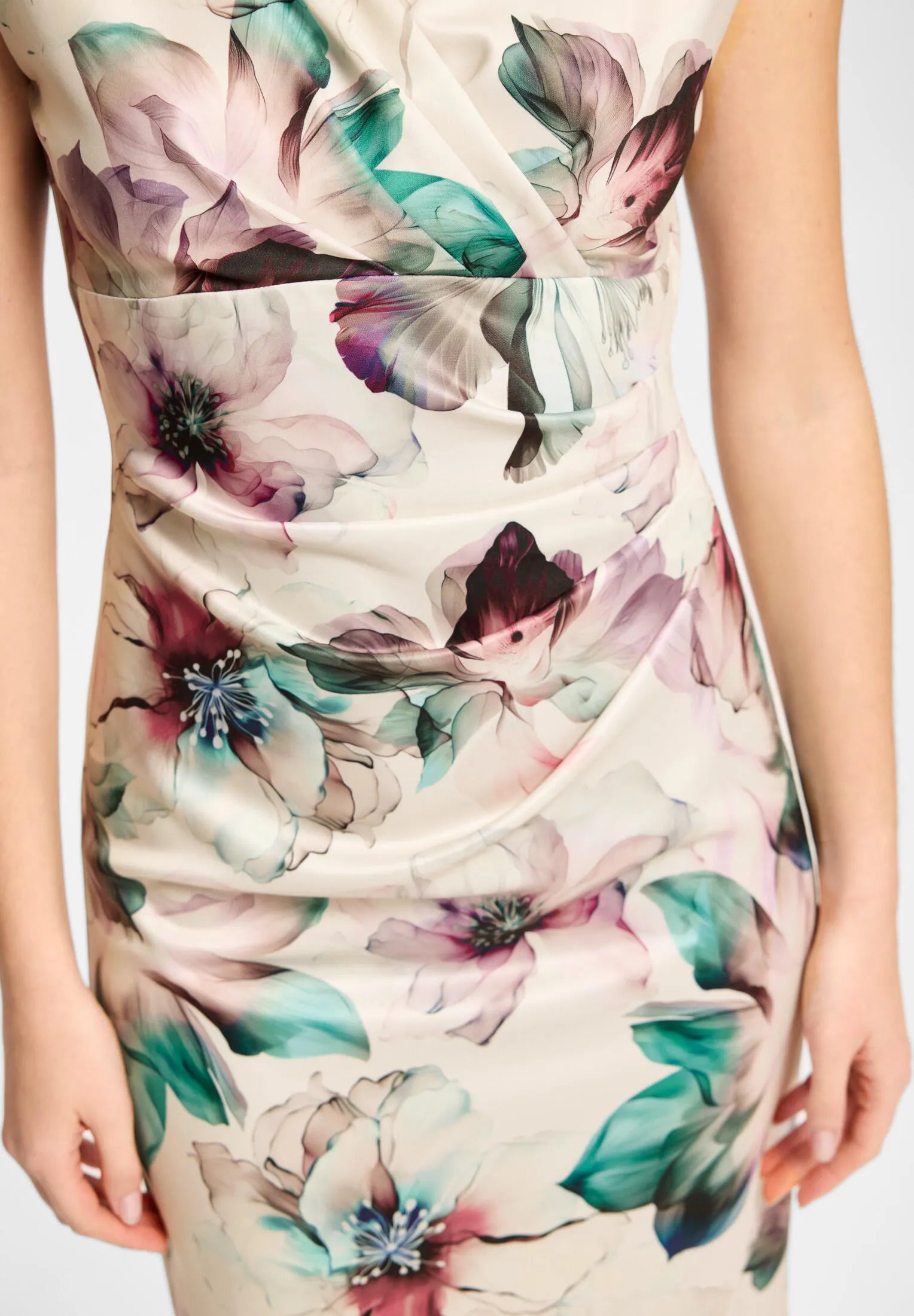 Etuikleid Midi floral