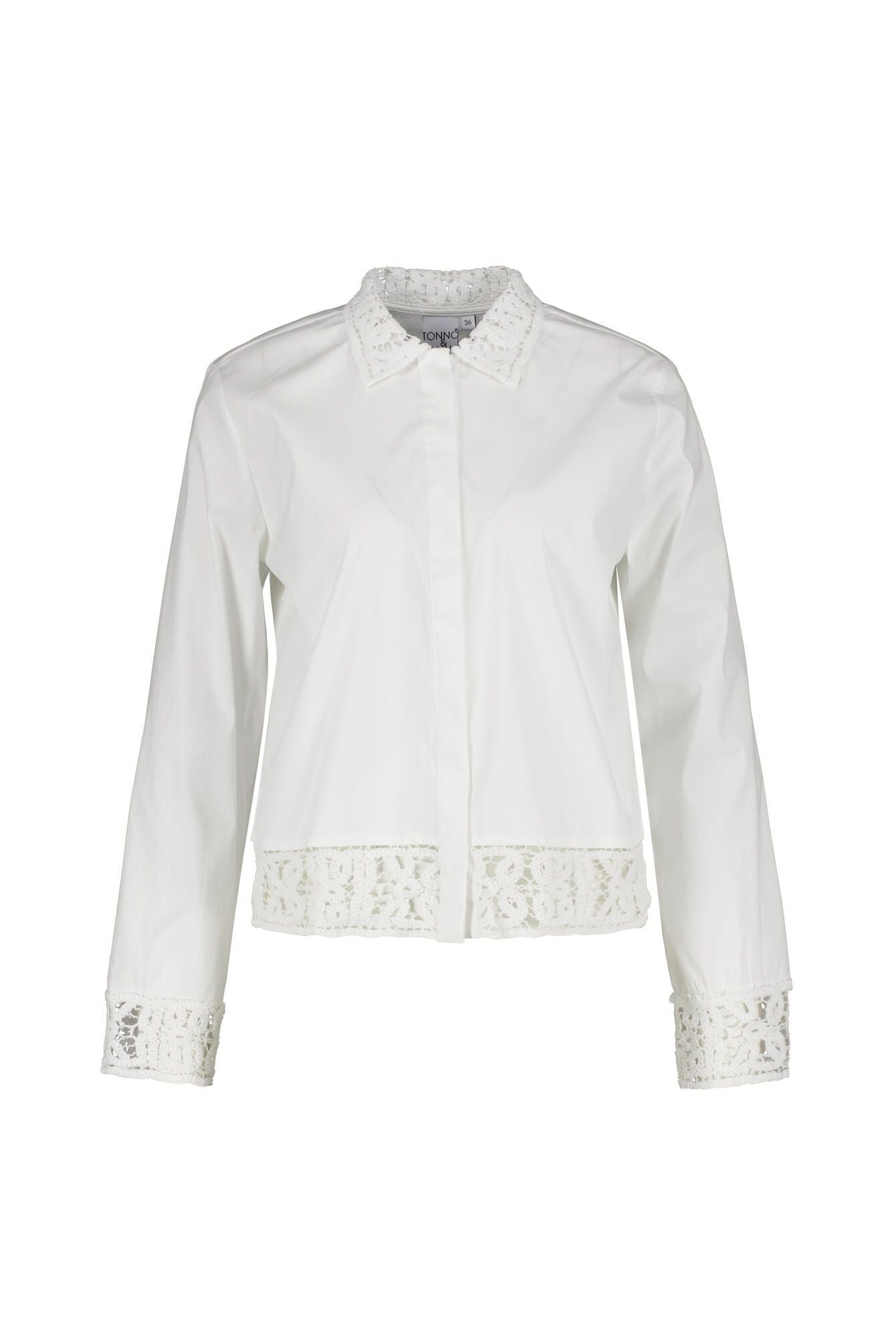 Bluse aus Baumwollmix