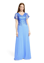 Abendkleid mit Spitzenstickerei