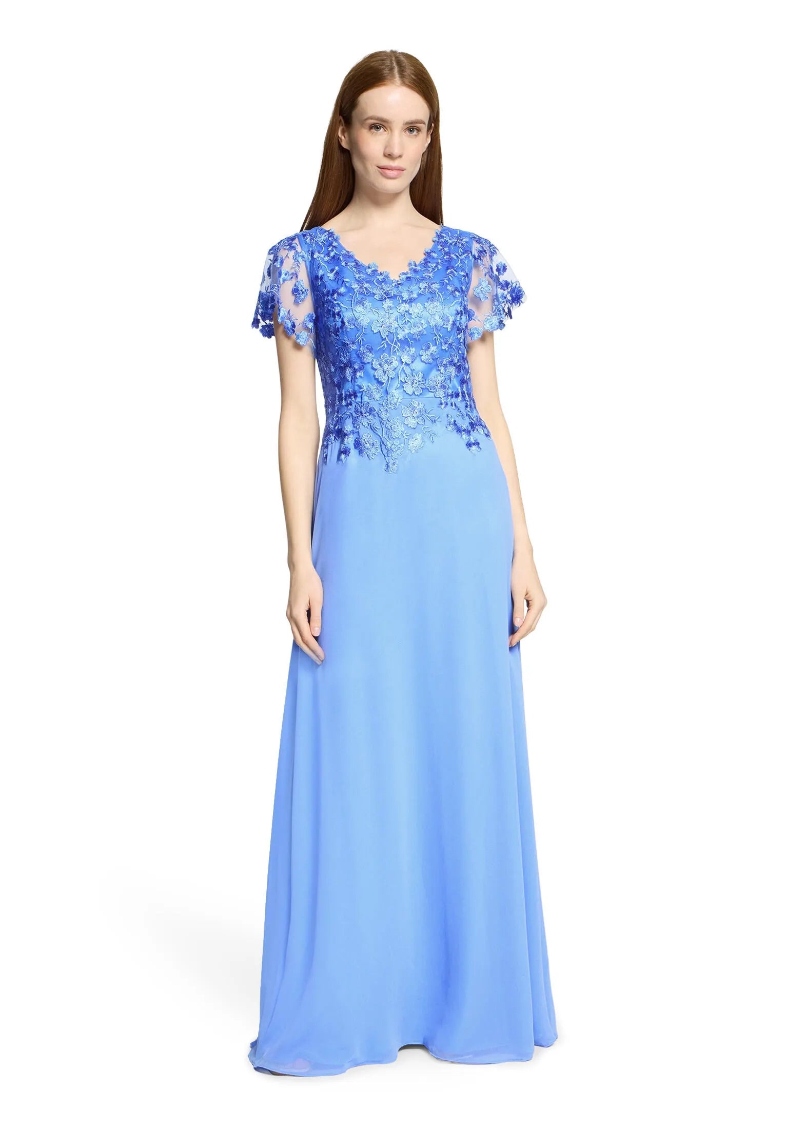 Abendkleid mit Spitzenstickerei