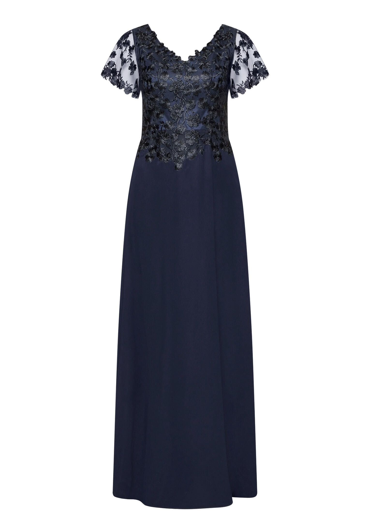 Abendkleid mit Spitzenstickerei