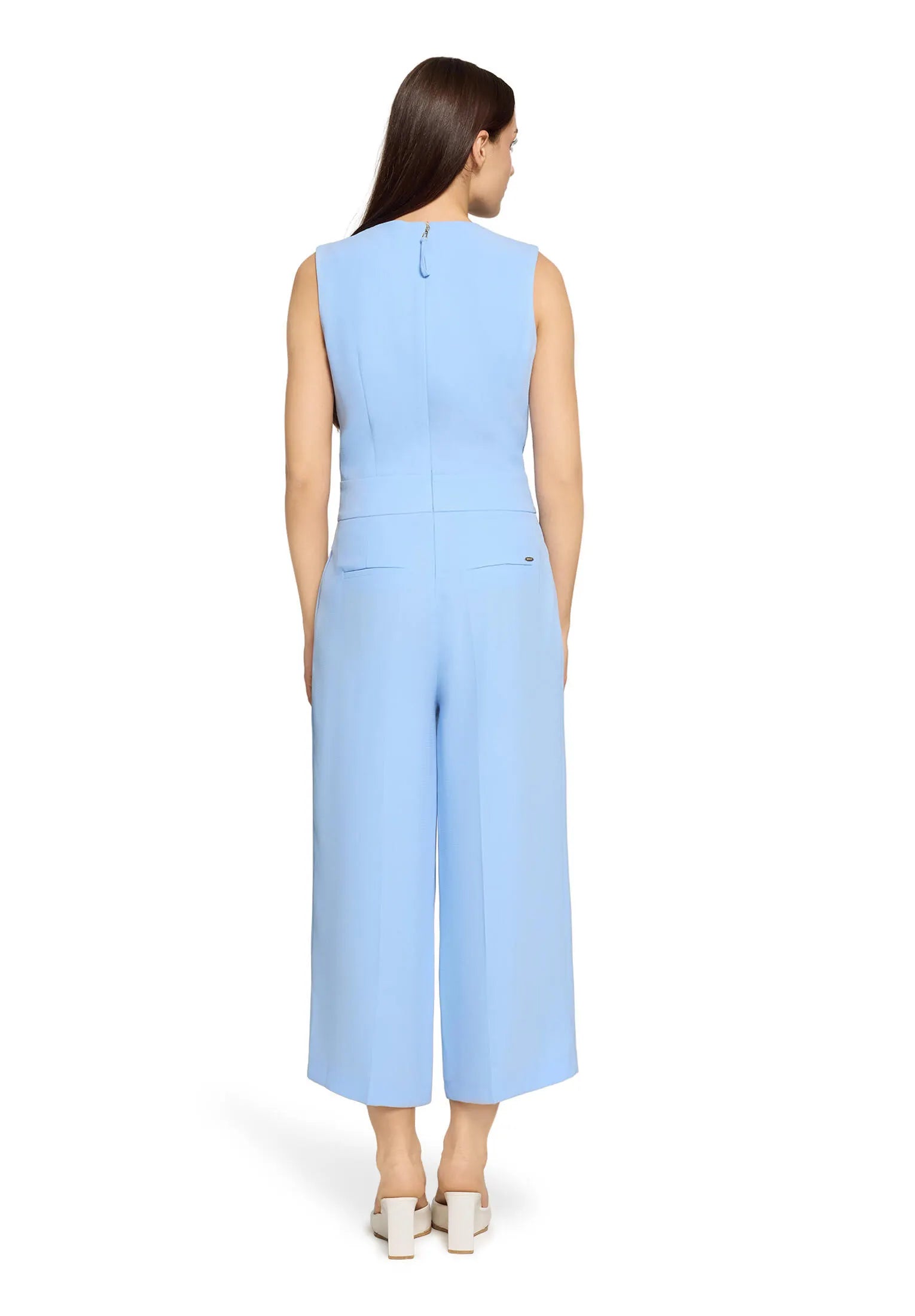 Jumpsuit mit Wasserfall-Ausschnitt