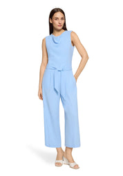 Jumpsuit mit Wasserfall-Ausschnitt