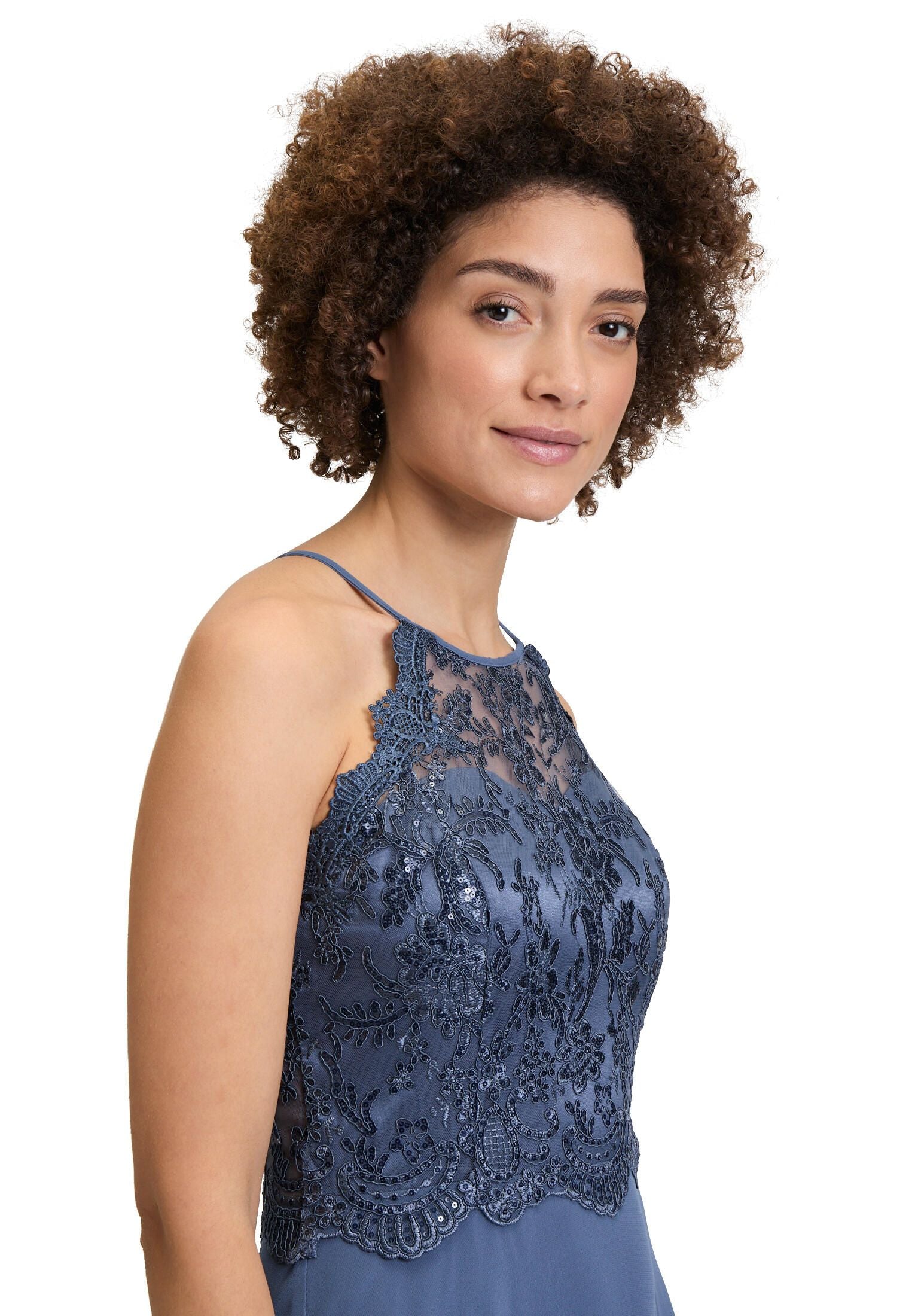 Abendkleid Maxi mit Spitzen-Details