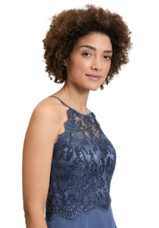 Abendkleid Maxi mit Spitzen-Details