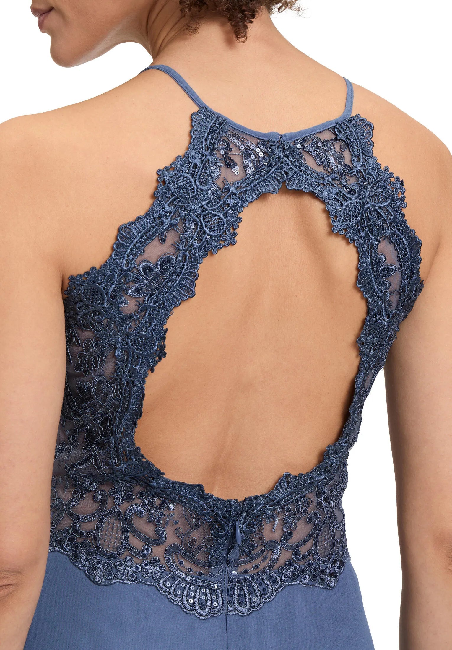 Abendkleid Maxi mit Spitzen-Details
