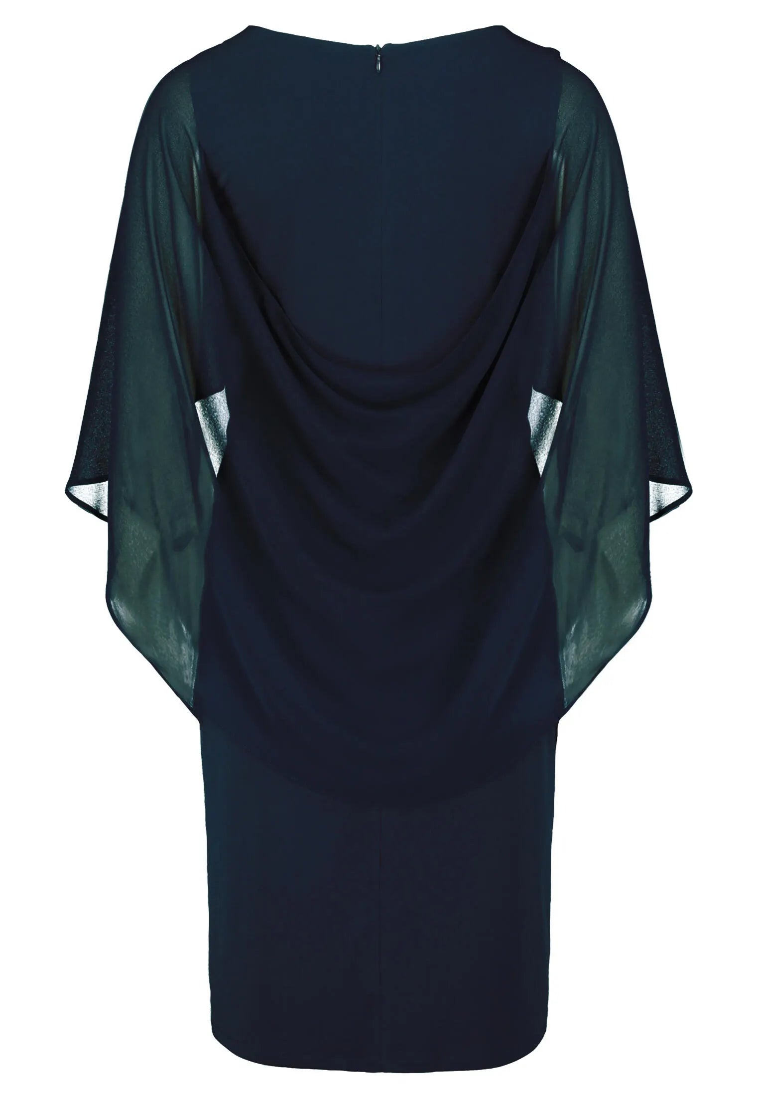 Cocktailkleid Midi mit Volantärmeln