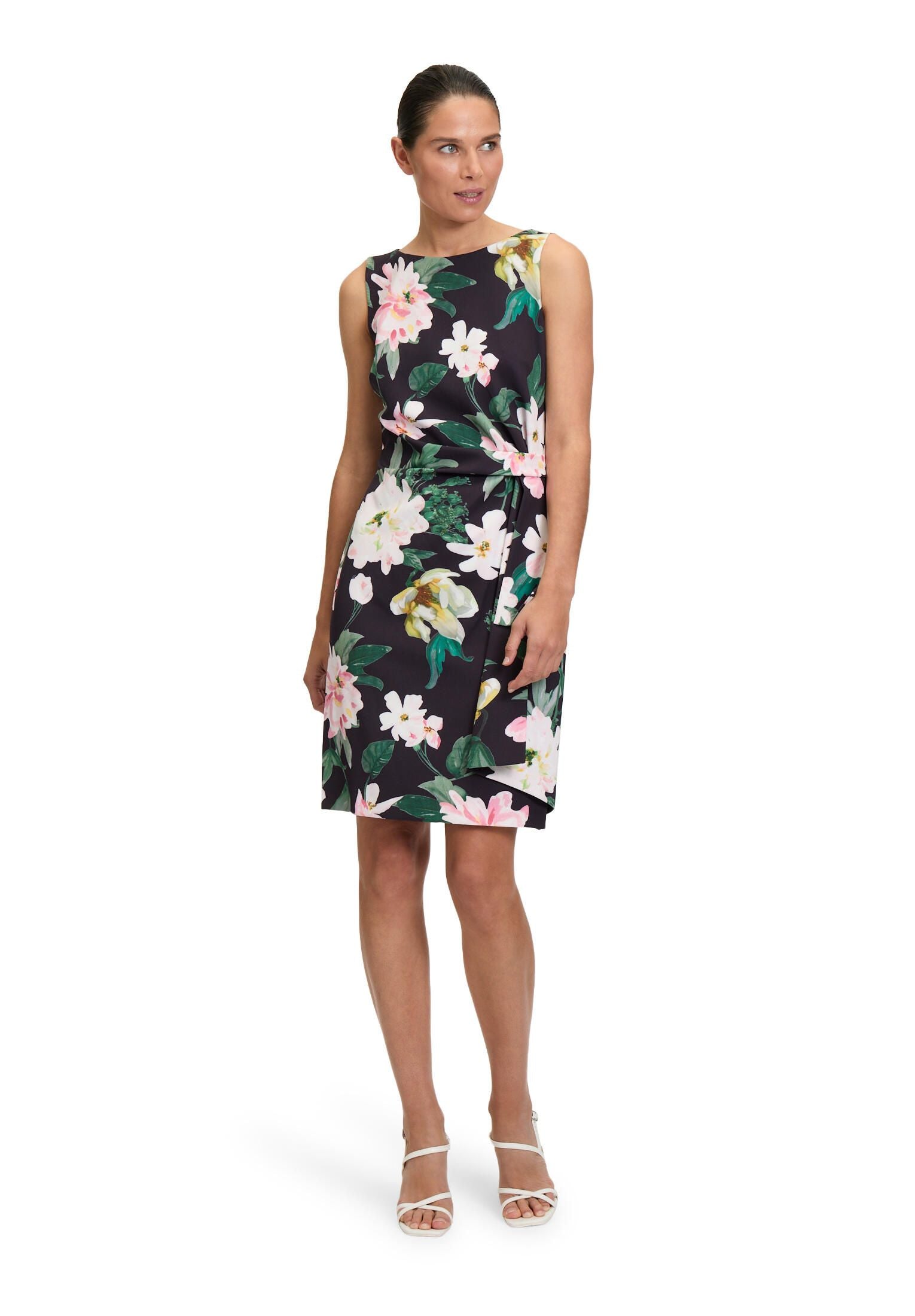 Cocktailkleid floral Midi