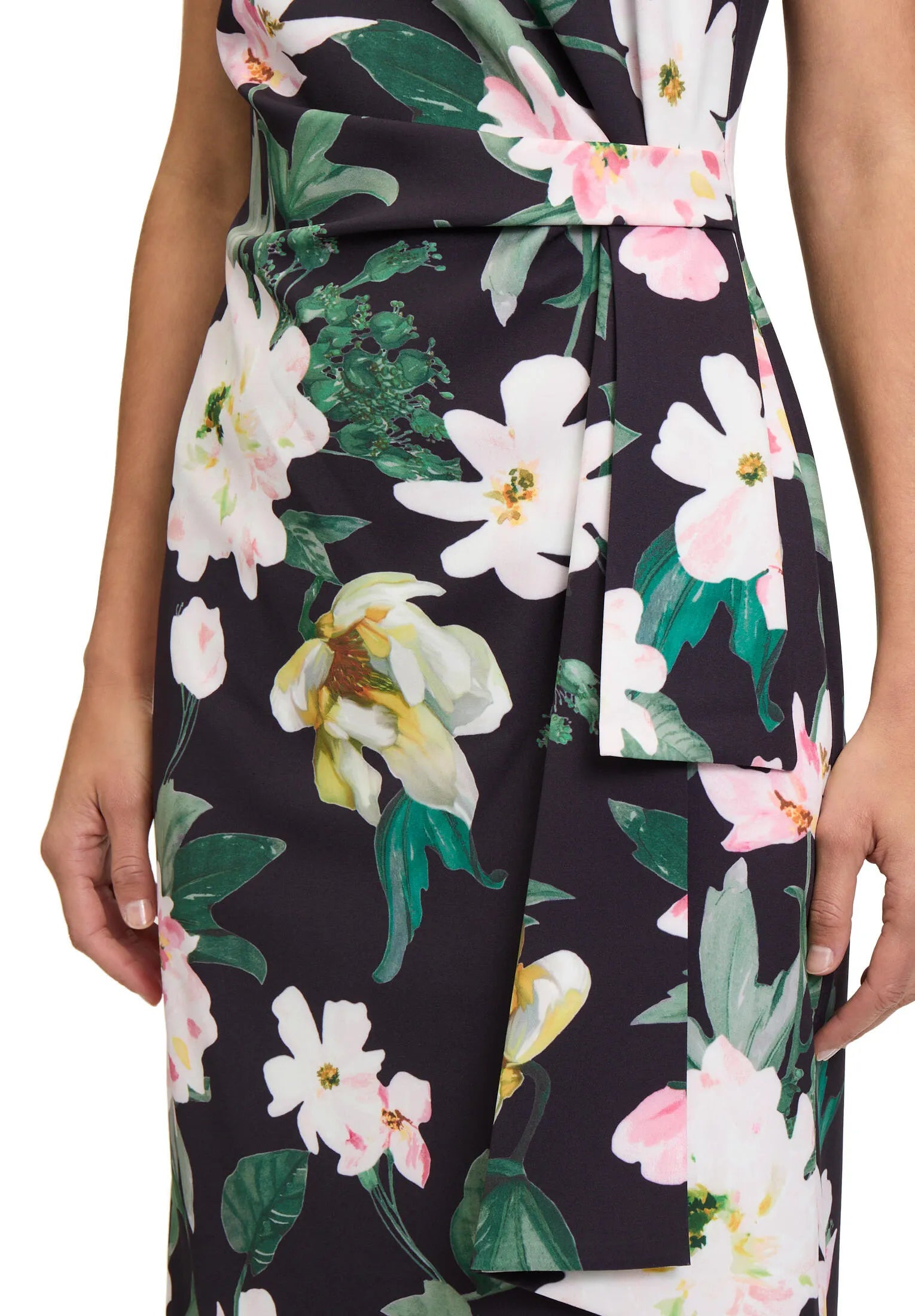 Cocktailkleid floral Midi