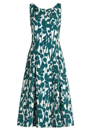 Cocktailkleid Midi gemustert