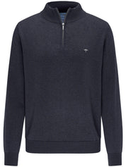 Pullover mit Zip Kragen