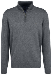 Pullover mit Zip Kragen