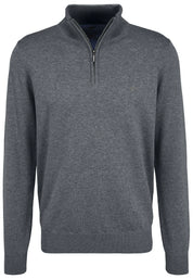 Pullover mit Zip Kragen