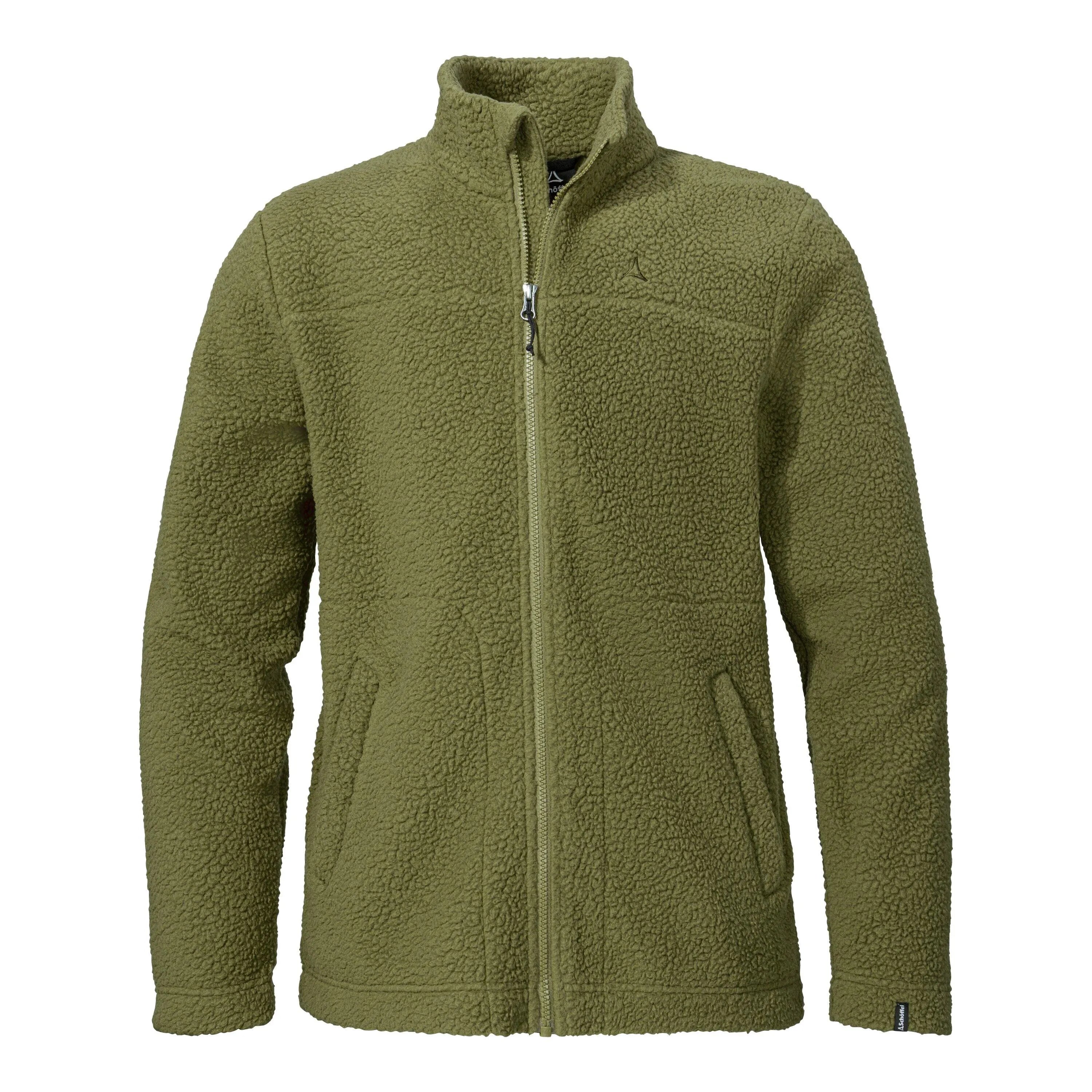 Fleecejacke mit Stehkragen in Teddy-Optik