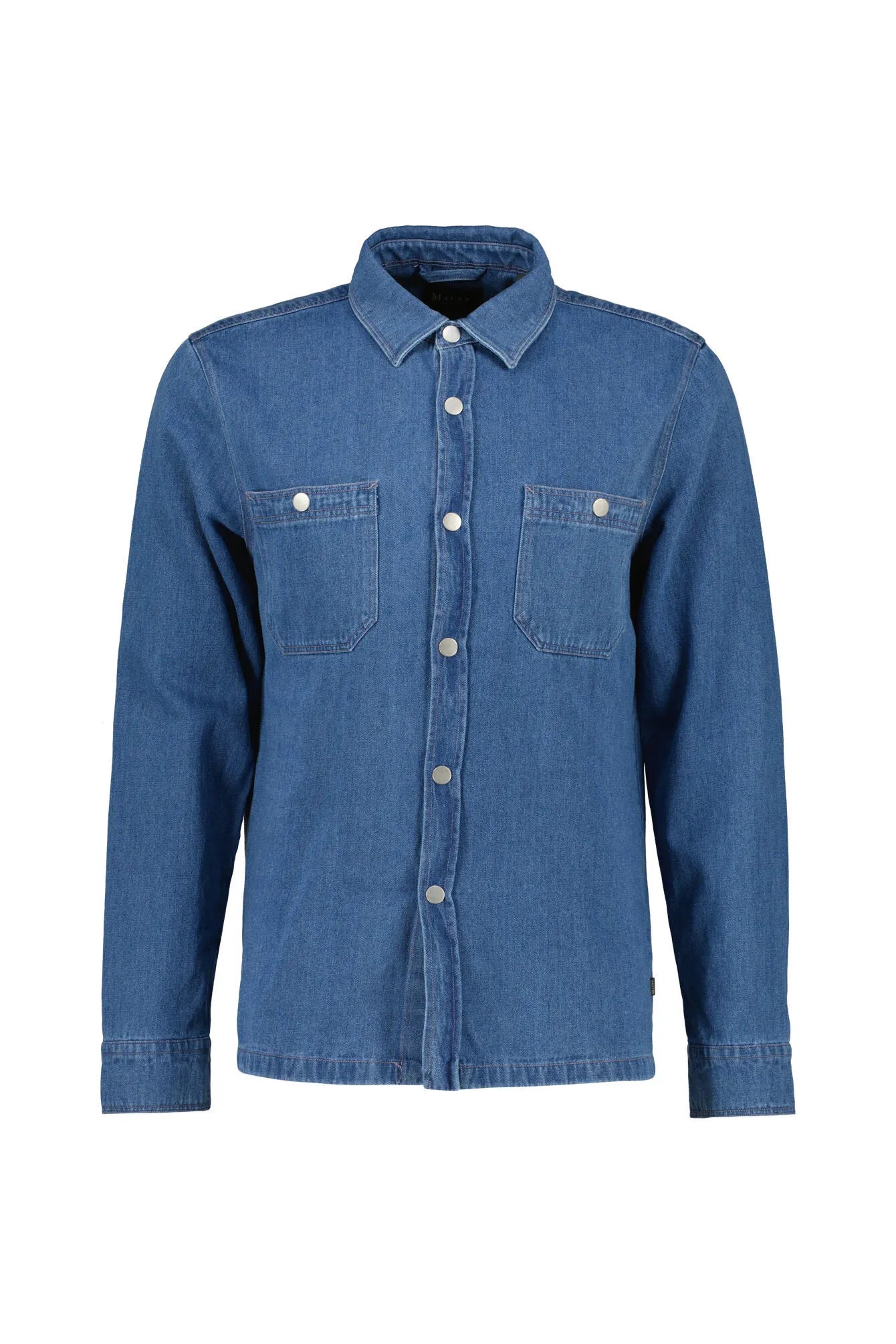 Jeans-Overshirt aus Baumwollmix