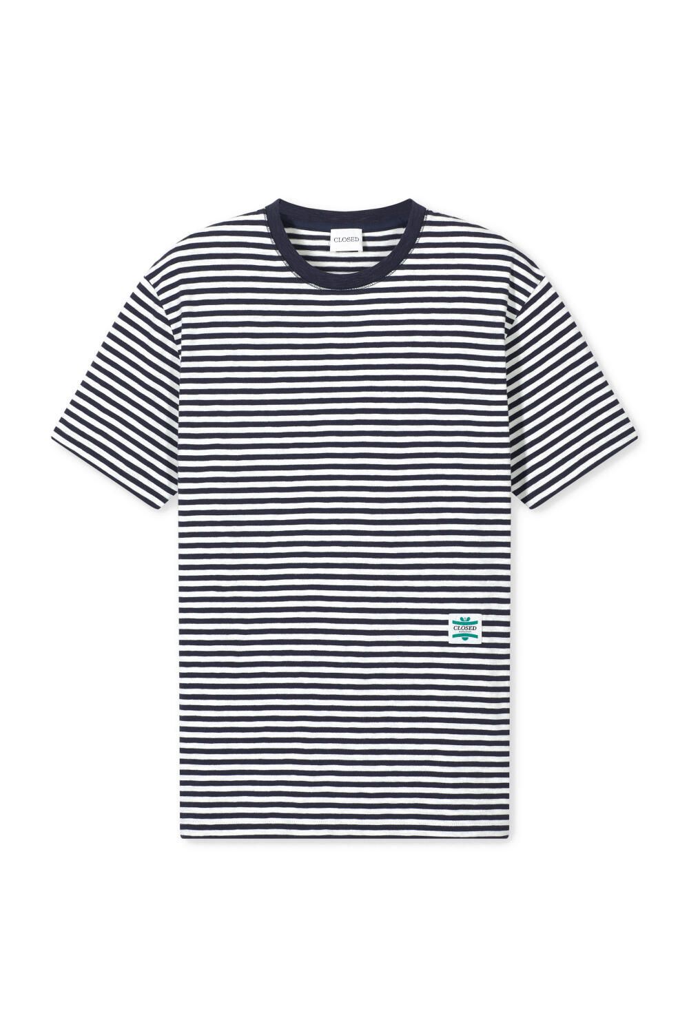 T-Shirt gestreift aus Baumwolle