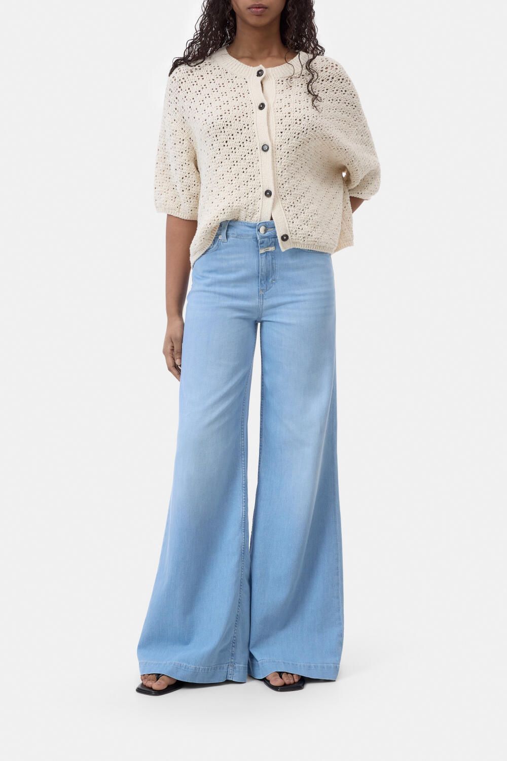 Jeans Wide Leg aus Baumwolle