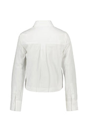 Bluse cropped aus Baumwolle