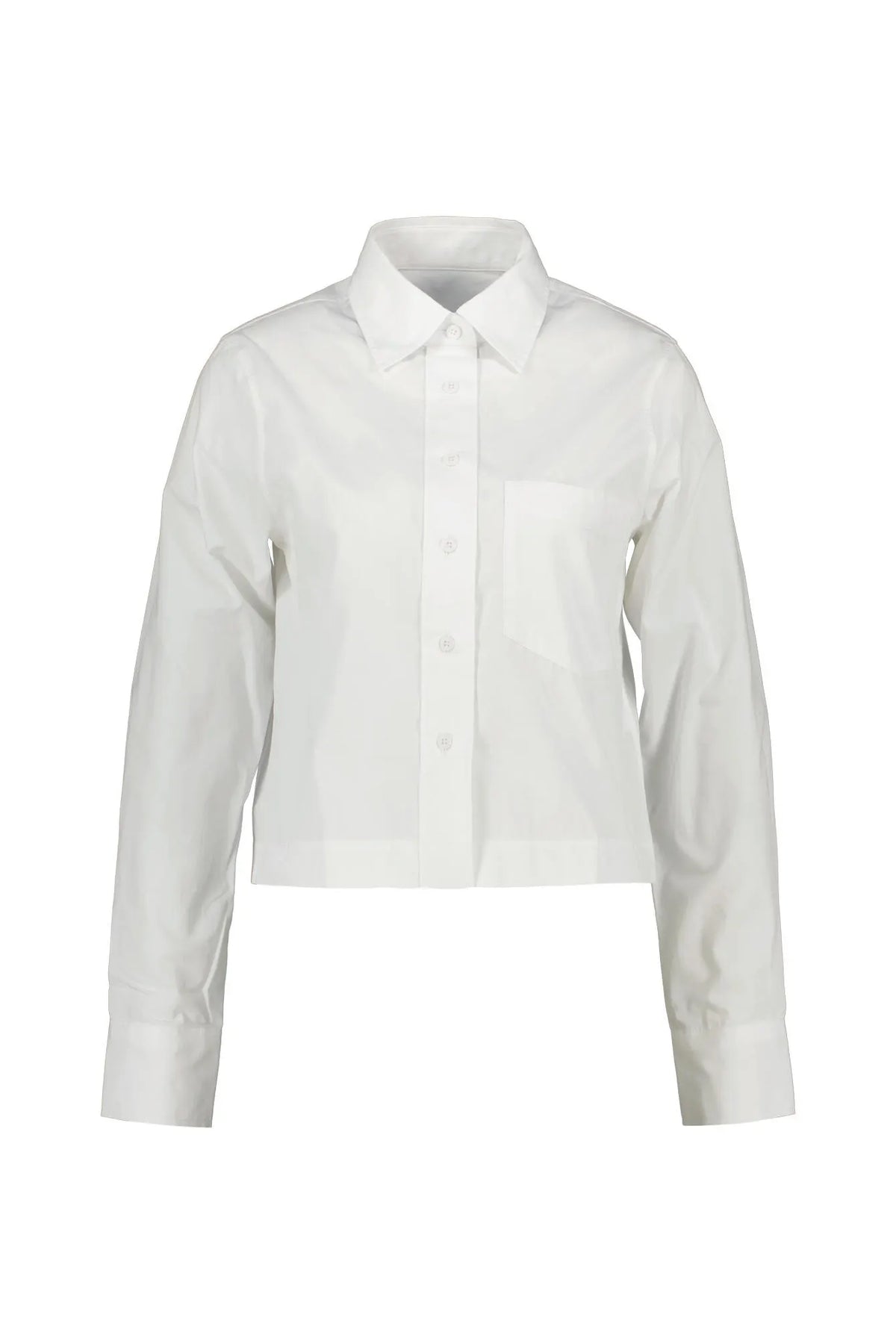 Bluse cropped aus Baumwolle