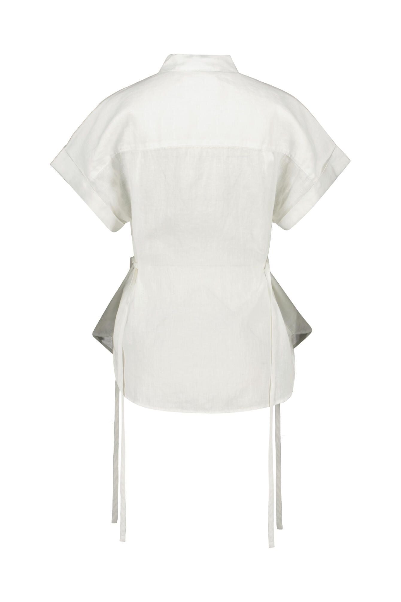 Bluse aus Leinenmix
