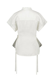 Bluse aus Leinenmix