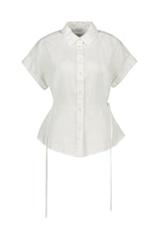 Bluse aus Leinenmix