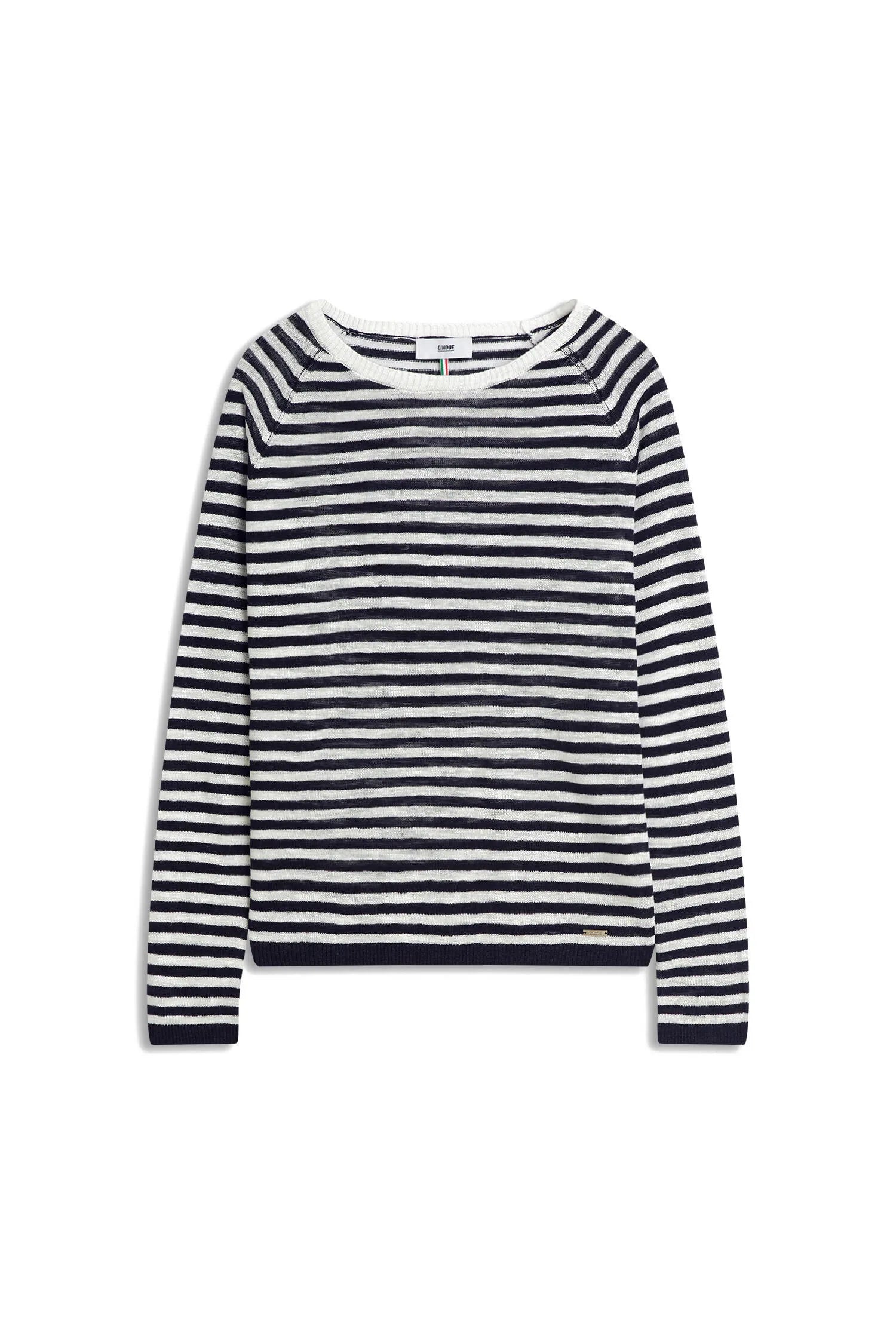 Strickpullover CILINDA aus Leinenmix