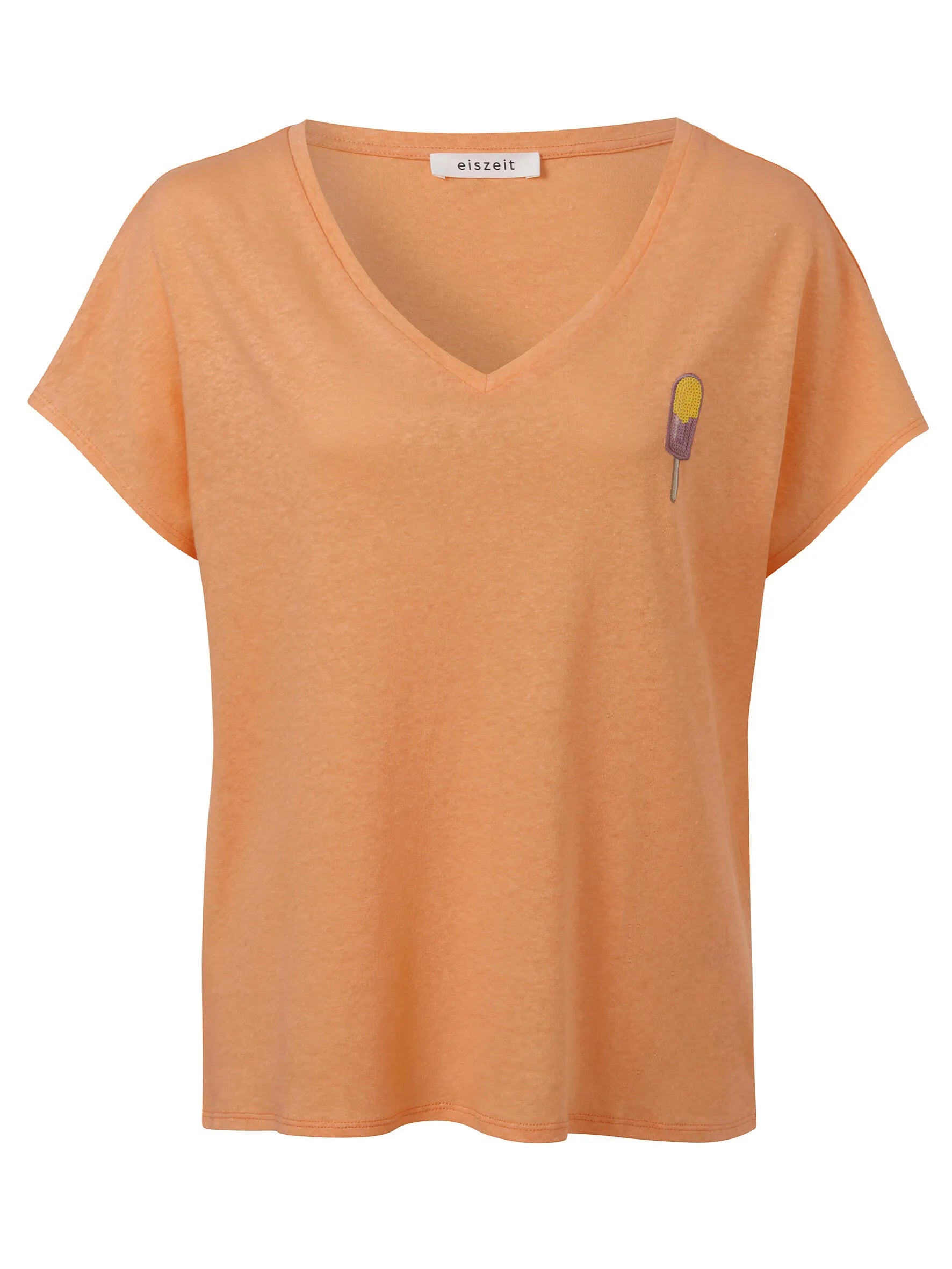 T-Shirt aus Leinenmix