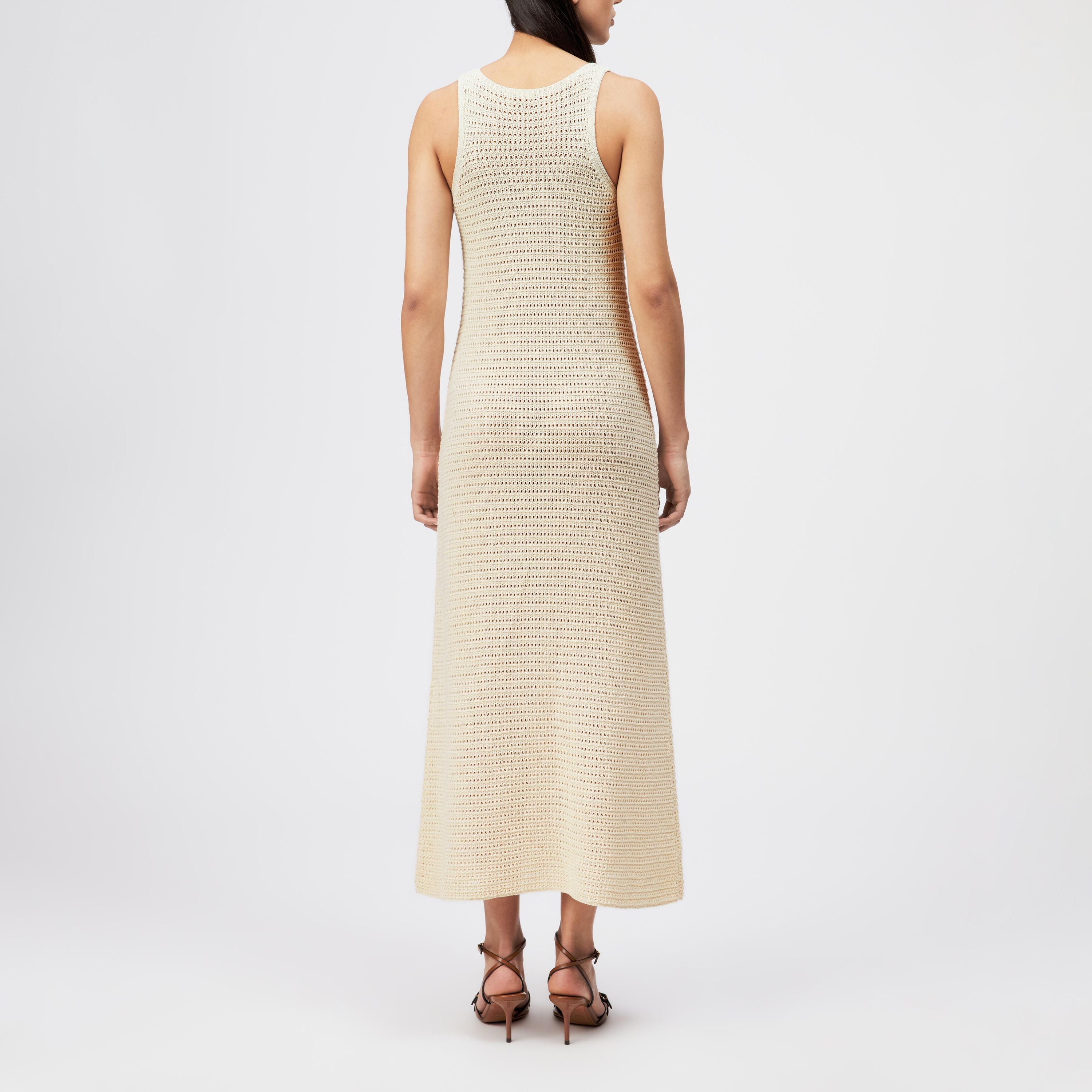 Strickkleid Maxi aus Baumwolle