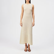 Strickkleid Maxi aus Baumwolle